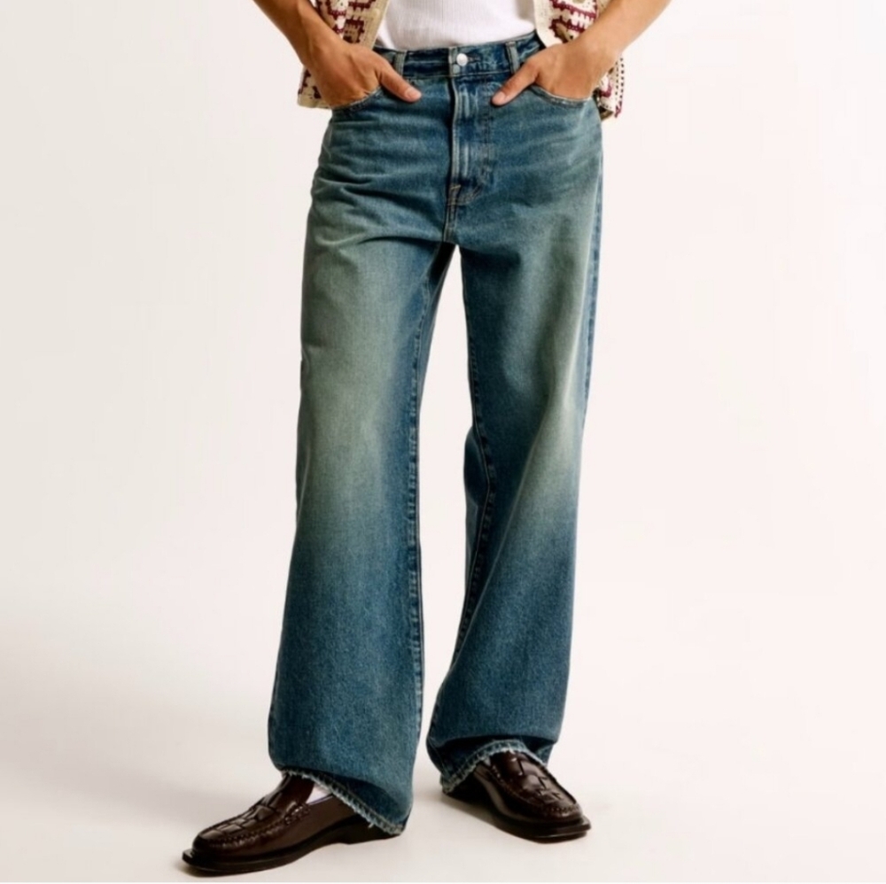 Abercrombie Baggy Mens Jeans 34x34
